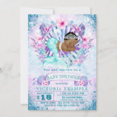 Invitations Africaines Américaines De Sirène Bébé  (Devant)