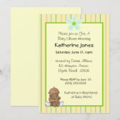 Invitations Africaines Américaines Douche Bébé (Devant / Derrière)