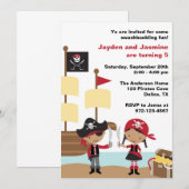 Invitations afro-américaines de garçons et de fill (Devant / Derrière)