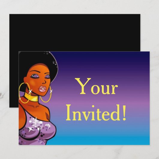 Invitations Afrocentriques (Devant / Derrière)