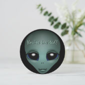 Invitations Aliens personnalisées Cute Alien Art R (Debout devant)