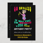 Invitations amusantes à la fête d'anniversaire des (Devant / Derrière)