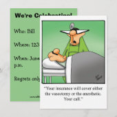 Invitations amusantes à la fête de fin d'études Mé (Devant / Derrière)