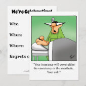 Invitations amusantes à la fête de fin d'études Mé (Devant / Derrière)