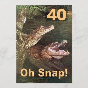 Invitations amusantes à la fête du 40e anniversair