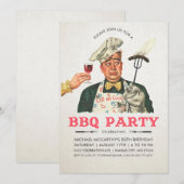 Invitations amusantes à la fête du barbecue| Anniv (Devant / Derrière)