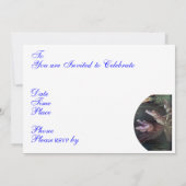 Invitations amusantes de crocodiles (Dos)