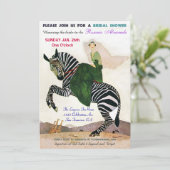 Invitations amusantes de douches nuptiales exotiqu (Debout devant)