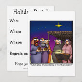 Invitations amusantes de fêtes de vacances (Devant / Derrière)
