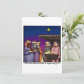 Invitations amusantes de fêtes de vacances (Debout devant)
