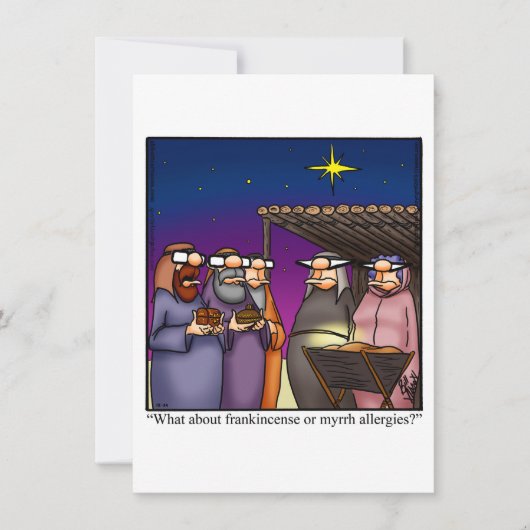Invitations amusantes de fêtes de vacances (Devant)