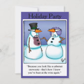 Invitations amusantes de fêtes de vacances (Devant)