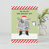 Invitations amusantes de fêtes de vacances (Debout devant)