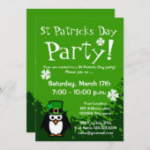 Invitations amusantes de Jour de la Saint Patrick (Devant / Derrière)