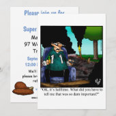 Invitations amusantes de la fête de football (Devant / Derrière)