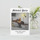 Invitations amusantes de la fête médiévale (Debout devant)