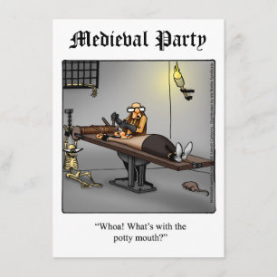 Invitations amusantes de la fête médiévale