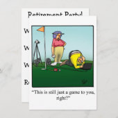 Invitations amusantes de la partie de retraite "Sp (Devant / Derrière)