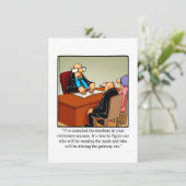 Invitations amusantes de l'Humour de retraite (Debout devant)