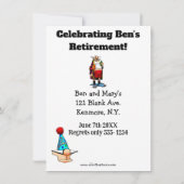 Invitations amusantes de l'Humour de retraite (Dos)