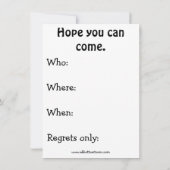 Invitations amusantes de l'Humour de retraite (Dos)