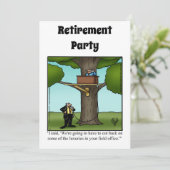 Invitations amusantes de l'Humour de retraite (Debout devant)