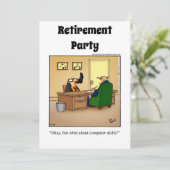 Invitations amusantes de l'Humour de retraite (Debout devant)