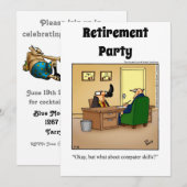 Invitations amusantes de l'Humour de retraite (Devant / Derrière)