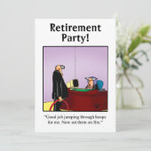 Invitations amusantes de l'Humour de retraite (Debout devant)