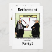 Invitations amusantes de l'Humour de retraite (Devant / Derrière)