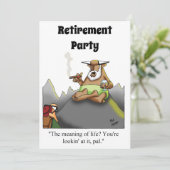 Invitations amusantes de l'Humour de retraite (Debout devant)