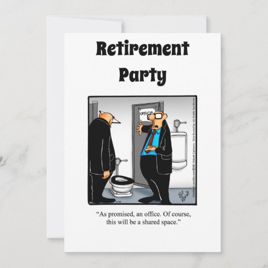 Invitations amusantes de l'Humour de retraite (Devant)