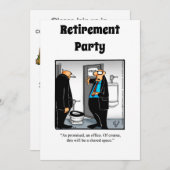 Invitations amusantes de l'Humour de retraite (Devant / Derrière)