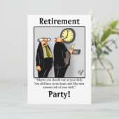 Invitations amusantes de l'Humour de retraite (Debout devant)