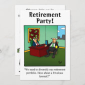 Invitations amusantes de l'Humour de retraite (Devant / Derrière)
