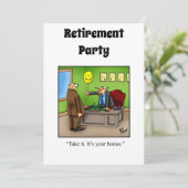 Invitations amusantes de l'Humour de retraite (Debout devant)