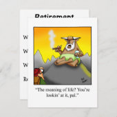 Invitations amusantes du parti de retraite (Devant / Derrière)