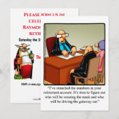 Invitations amusantes du parti de retraite (Devant / Derrière)