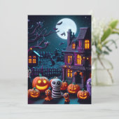 Invitations amusantes Halloween (Debout devant)