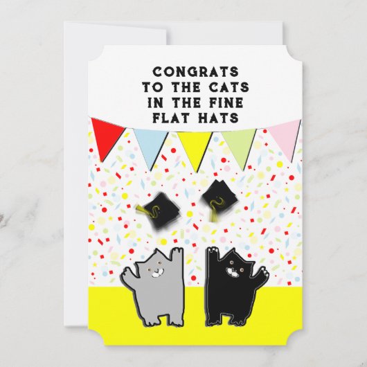 Invitations amusants de la fête de graduation (Devant)