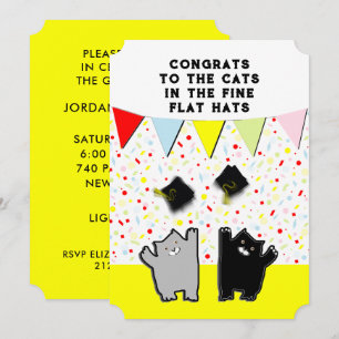 Invitations amusants de la fête de graduation