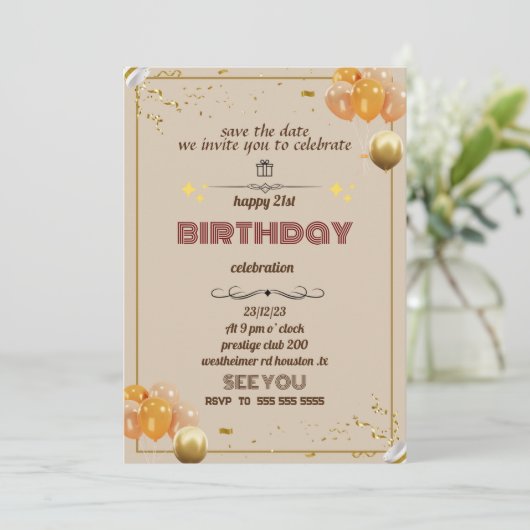 invitations anniversaire 21e (Debout devant)