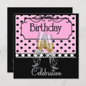 Invitations Anniversaire Fête Vins (Devant / Derrière)