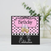 Invitations Anniversaire Fête Vins (Debout devant)