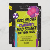 Invitations | Anniversaire | Mad Science (Devant / Derrière)
