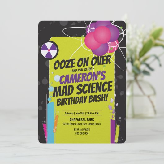 Invitations | Anniversaire | Mad Science (Debout devant)
