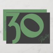 Invitations Anniversaires (30 Ans) (Devant / Derrière)