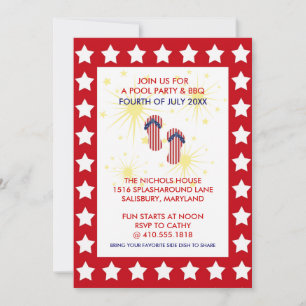 Invitations annuelles 4 juillet parties