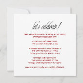 Invitations annuelles de fêtes de quartier (Dos)