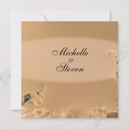 Invitations Antique Gold Wedding (Dos)